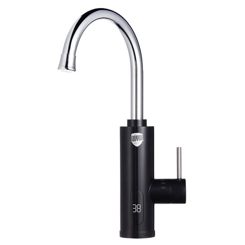 Водонагреватель проточный электрический ROYAL THERMO QuickTap, 3,3 кВт, 1,48 л/м, кран, черный, НС-1588899 - фото 2