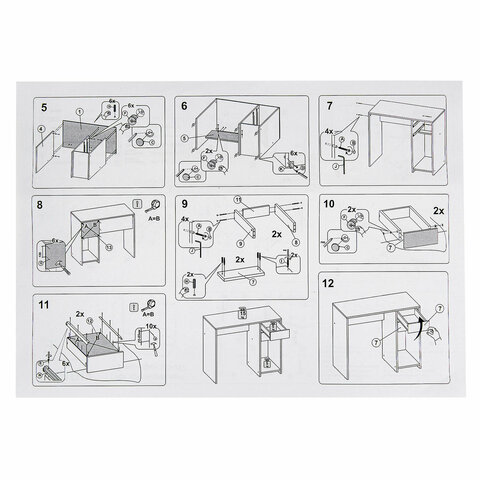 Стол письменный/компьютерный BRABIX "Scandi CD-017", 900х450х750 мм, 2 ящика, дуб сонома, 641895, ЦБ013706-2 - фото 19