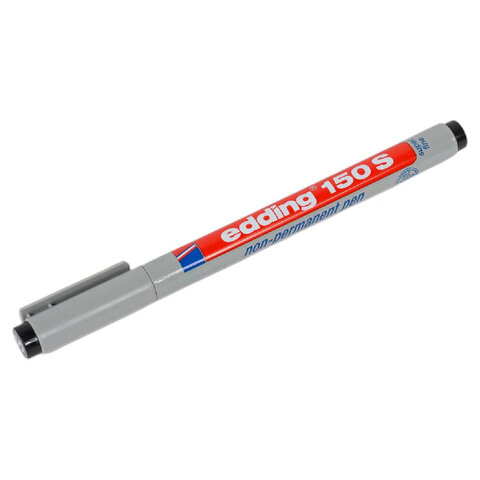 Маркер влагостираемый для любых гладких поверхностей EDDING 150 S, ЧЕРНЫЙ, 0,3 мм, Е-150/001, 152690 - фото 3