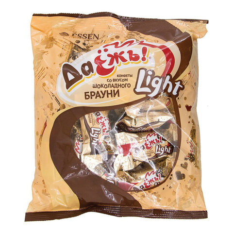 Конфеты шоколадные ESSEN "ДаЁжъ!" Light со вкусом шоколадного брауни, 500 г, пакет - фото 2