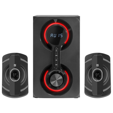 Колонки компьютерные DEFENDER Eclipse, 2.1, 40 Вт, Bluetooth, FM, USB, SD, AUX, черные, 65593 - фото 3