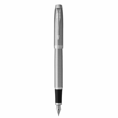 Набор PARKER "IM Stainless Steel CT": шариковая ручка синяя и перьевая ручка синяя, 2183058 - фото 6