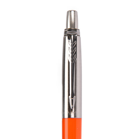 Ручка шариковая PARKER "Jotter Orig Orange", корпус оранжевый, детали хром, блистер, синяя, 2076054 - фото 6