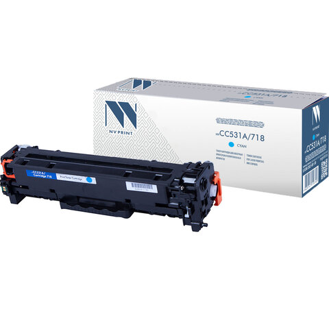 Картридж лазерный NV PRINT (NV-718C) для CANON LBP7200Cdn/MF8330Cdn/8350Cdn, голубой, ресурс 2900 стр., NV-CC531A/718C - фото 1