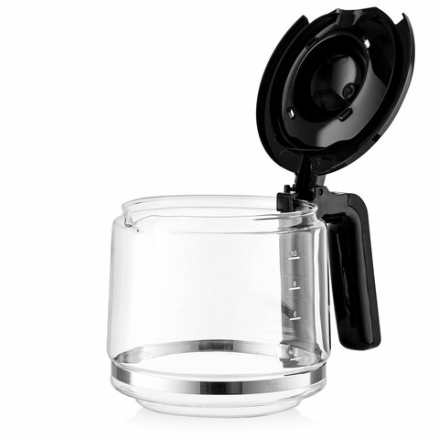 Кофеварка капельная BRAYER BR1125, 900 Вт, объем 1,25 л, LED-дисплей, термокружка в ПОДАРОК, черная - фото 12