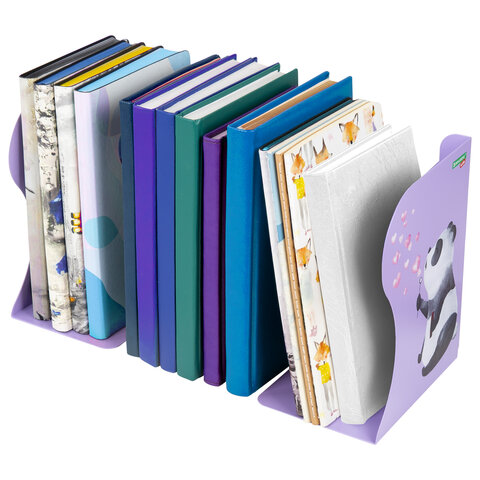 Подставка-держатель для книг и учебников BRAUBERG KIDS "Panda", раздвижная, металлическая, 238064 - фото 6