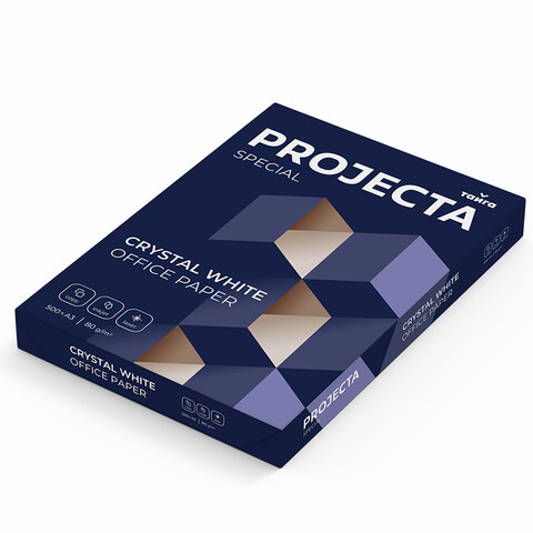 Бумага офисная БОЛЬШОГО ФОРМАТА (297х420), А3, 80 г/м2, 500 л., марка В, PROJECTA SPECIAL, Россия, 153% (CIE) - фото 2