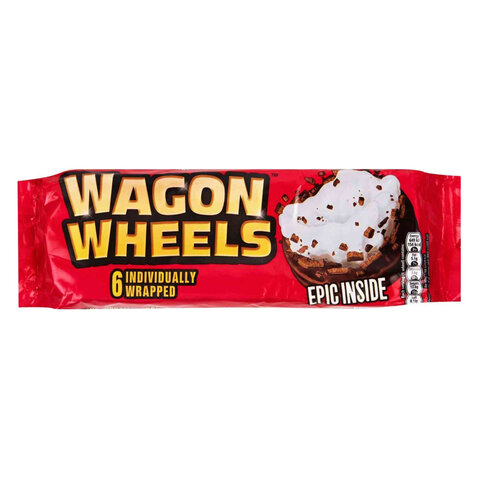 Печенье бисквитное глазированное WAGON WHEELS с суфле 220 г - фото 1