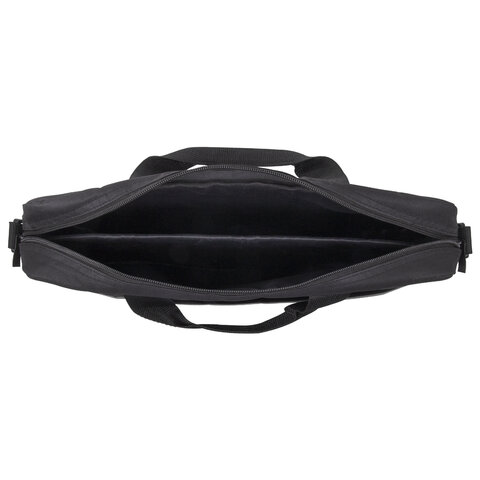 Сумка портфель BRAUBERG PRACTICAL с отделением для ноутбука 15,6", Grey line, черная, 29х40х7 см, 272604 - фото 9