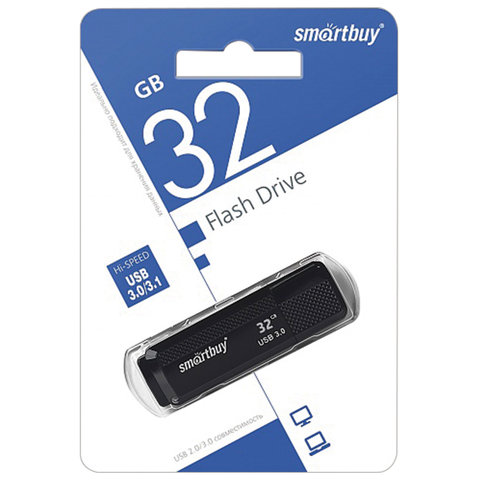 Флеш-память Smartbuy 32GB Dock Black 3.0(SB32GBDK-K3) - фото 2