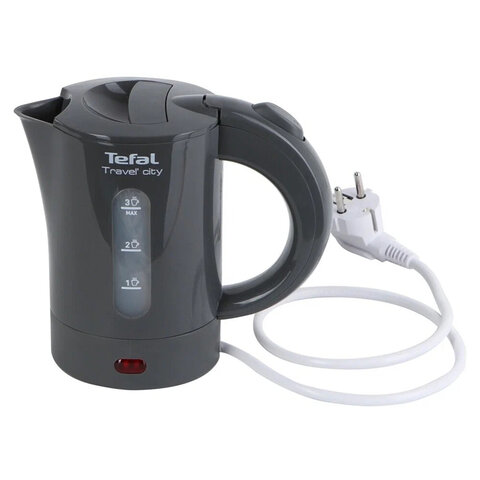 Чайник TEFAL KO120B30, 0,5 л, 650 Вт, закрытый нагревательный элемент, пластик, серый, 7211001545 - фото 5