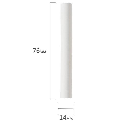 Мел белый круглый мягкий 400 штук, BRAUBERG, картонная упаковка, 227441 - фото 6