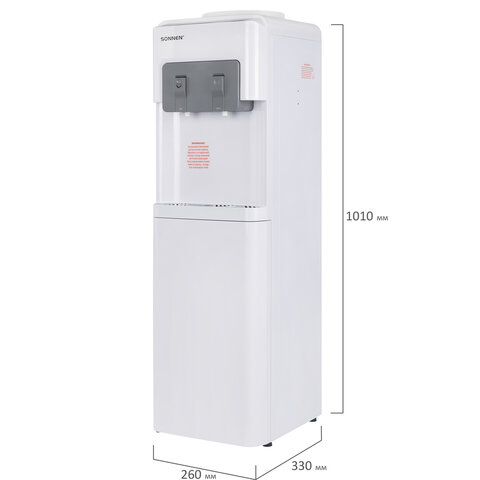 Кулер для воды SONNEN FSC-02AC, напольный, НАГРЕВ/ОХЛАЖДЕНИЕ КОМПРЕССОР, шкаф, 2 крана, белый, 455420 - фото 8