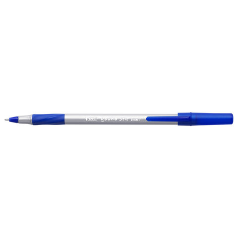 Ручки шариковые с грипом BIC "Round Stic Exact", НАБОР 4 шт., СИНИЕ, линия письма 0,28 мм, блистер, 932857 - фото 5