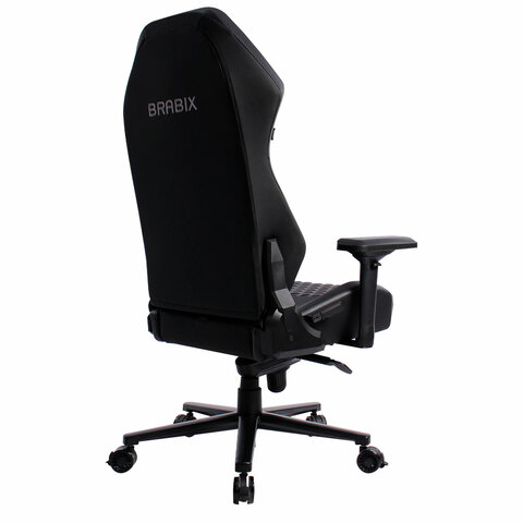 Кресло BRABIX PREMIUM "Core GM-160", мультиблок, 4D подлокотники, литой поролон, черное/серое, 532952 - фото 3