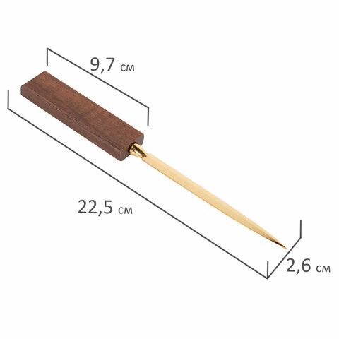 Набор настольный GALANT "Sirius" из дерева, 8 предметов, цвет "орех/чёрный", 238161 - фото 7