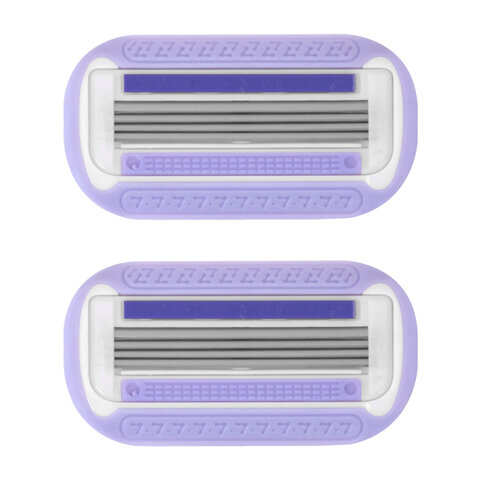 Кассеты для бритвенного станка многоразового женского, 4 лезвия, 2 кассеты, X-ONE (ИКС-УАН), 700019 - фото 2