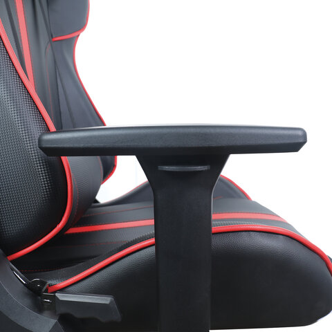 Кресло компьютерное BRABIX "GT Carbon GM-120", две подушки, экокожа, черное/красное, 531931 - фото 14