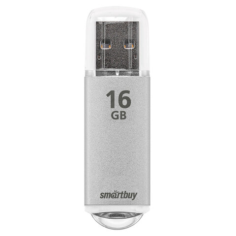 Флеш-память Smartbuy V-Cut, 16Gb, USB 2.0, сереб, SB16GBVC-S - фото 3