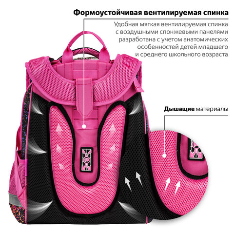 Ранец ЮНЛАНДИЯ EXTRA, с дополнительным объемом, 2 отделения, "True friend", 38x29x18 см, 272042 - фото 13