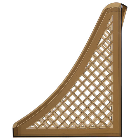Лоток вертикальный для бумаг BRAUBERG ECO, 240х80х290 мм, сетчатый, дымчатый, 239015 - фото 4