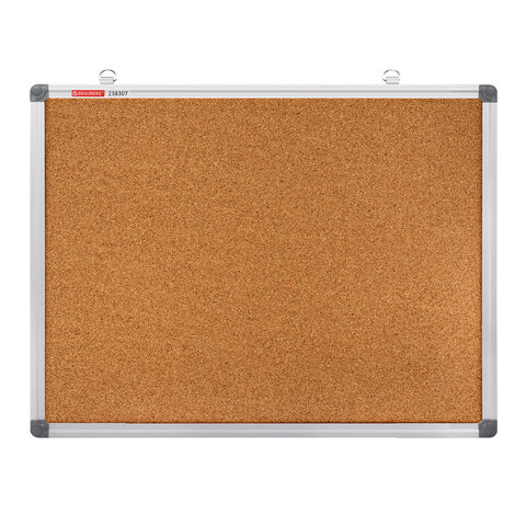 Доска пробковая для объявлений 45х60 см, алюминиевая рамка, BRAUBERG Extra, 238307 - фото 1