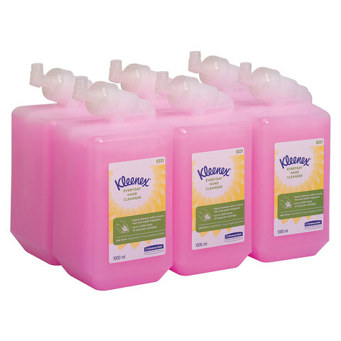 Картридж с жидким мылом одноразовый KIMBERLY-CLARK Kleenex Everyday Use, 1 л, розовый, 6331 - фото 3