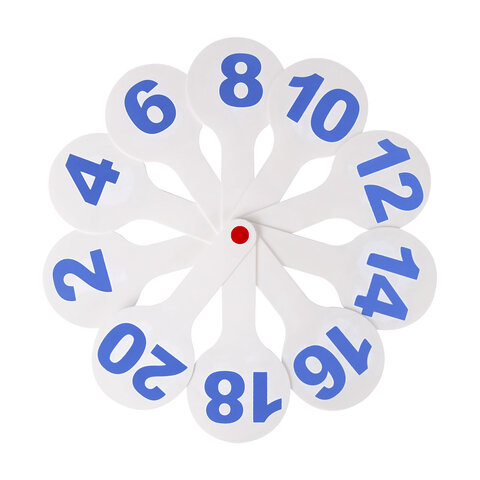 Веер-касса с картинками (цифры от 1 до 20), ОБЛЕГЧЕННЫЕ, гибкие, ЮНЛАНДИЯ, 274052 - фото 3