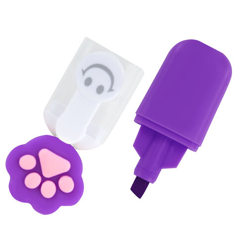 Набор текстовыделителей с топперами 6 ЦВЕТОВ НЕОН, "ЛАПКИ", линия 1-4 мм, FUNSTER (ФАНСТЕР), 152645 - фото 3