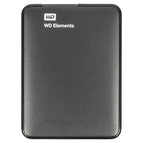 Внешний жесткий диск WD Elements Portable 2TB, 2.5", USB 3.0, черный, WDBU6Y0020BBK-WESN - фото 1