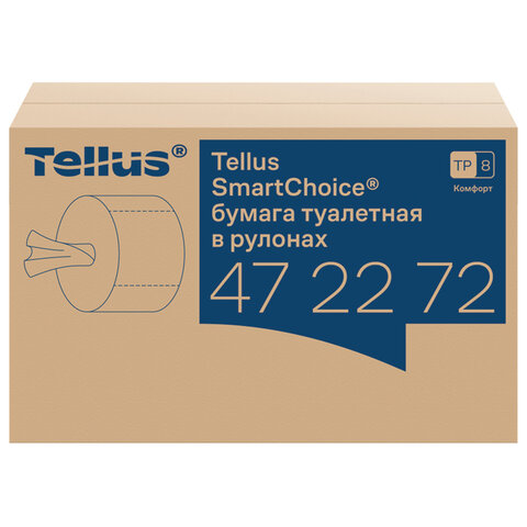 Бумага туалетная 207 м, Tellus/TORK (Система T8) SmartOne, ADVANCED, КОМПЛЕКТ 8 рулонов, 2-слойная, 472272 - фото 1