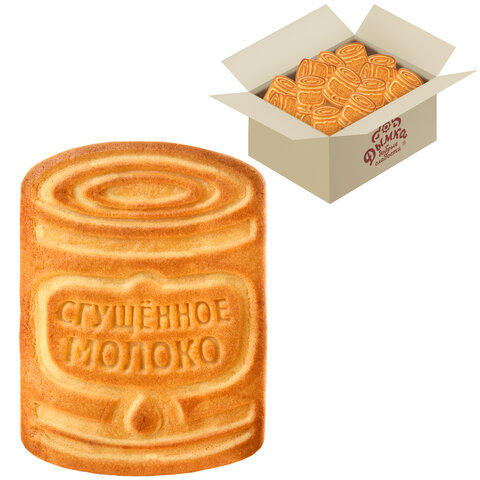 Печенье сахарное ДЫМКА "Сгущенное молоко" 4,9 кг, Т67 - фото 1