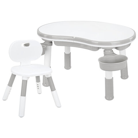 Стол детский трансформер 3 в 1 BRABIX KIDS CT-001, растущий, 2-8 лет, пластик, серый, 533290 - фото 13