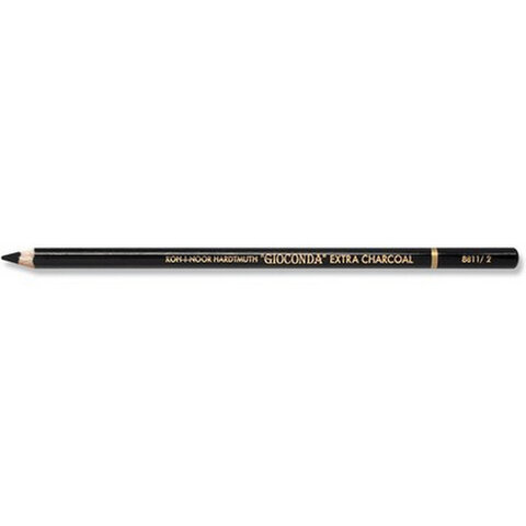 Карандаш угольный KOH-I-NOOR, 1 шт., "Gioconda" EXTRA, черный, B, 8811002003KS - фото 1