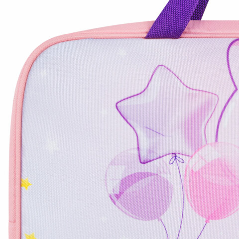 Папка на молнии с ручками BRAUBERG KIDS А4, 1 отделение, полиэстер, 80 мм, "Dreamy clouds", 273314 - фото 5