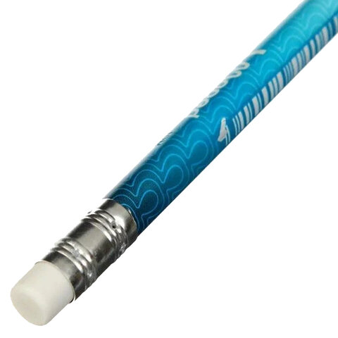 Набор карандашей чернографитных MAPED, 6 шт., "Navy Pep's Energy", HB, с ластиком, надписи, 852000 - фото 6