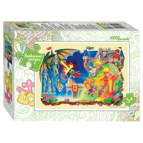 Пазл картонный 54 элемента, "Любимые сказки", АССОРТИ, поле 18х13,5 см, STEP PUZZLE - фото 10