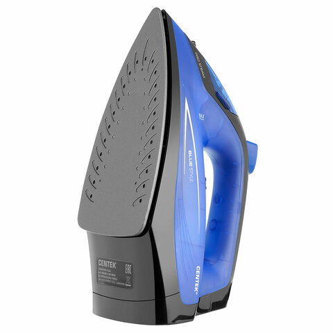Утюг CENTEK CT-2360, 1600 Вт, антипригарное покрытие, антикапля, антинакипь, синий, CT-2360 BLUE - фото 4