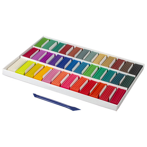 Пластилин классический BRAUBERG "АКАДЕМИЯ", 36 цветов, 720 г, со стеком, ВЫСШЕЕ КАЧЕСТВО, 105901. - фото 3