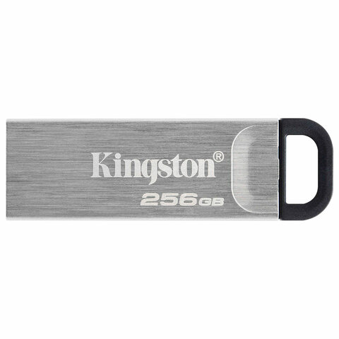 Флеш-диск 256 GB KINGSTON DataTraveler Kyson, разъем USB 3.2, серебряный, DTKN/256GB - фото 3