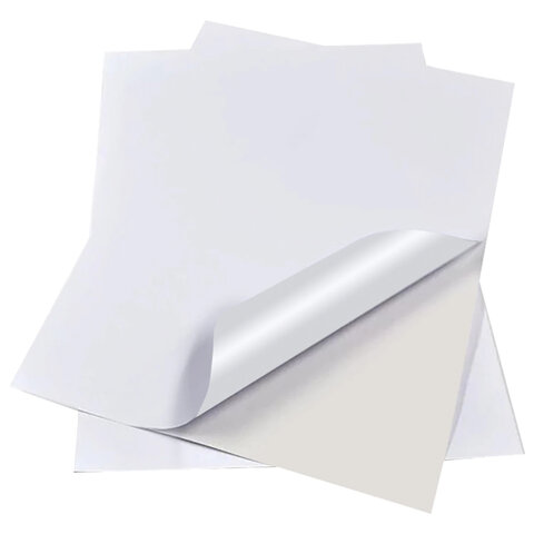 Фотобумага САМОКЛЕЯЩАЯСЯ глянцевая, А4, 130 г/м2, 100 листов, ПАКЕТ, BRAUBERG ORIGINAL, 364436 - фото 3