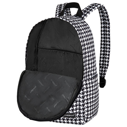 Рюкзак HEIKKI POSITIVE (ХЕЙКИ) универсальный, карман-антивор, "Houndstooth", 42х28х14 см, 273857 - фото 8