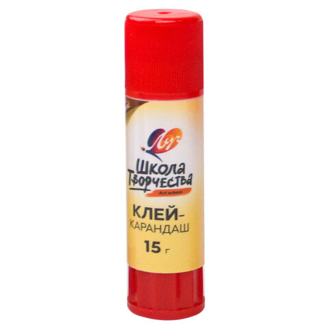 Клей-карандаш ЛУЧ "Школа творчества", 15 г, PVP основа, 29С 1736-08 - фото 1