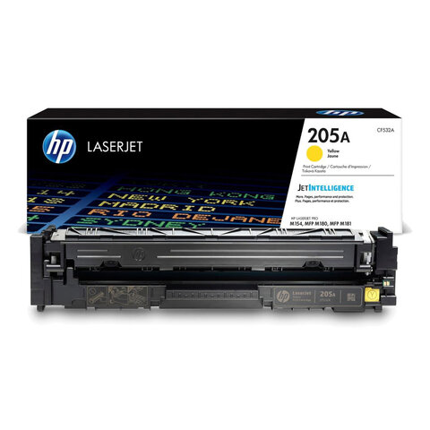 Картридж лазерный HP (CF532A) LaserJet Pro M180/M181, №205A, желтый, оригинальный, ресурс 900 страниц - фото 3