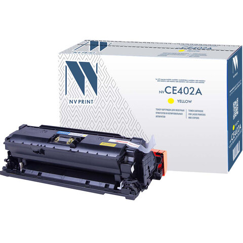 Картридж лазерный NV PRINT (NV-CE402A) для HP LaserJet Pro M570dn/M570dw, желтый, ресурс 6000 стр. - фото 1