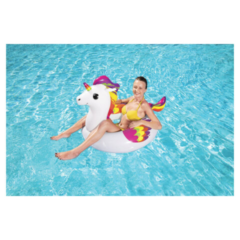 Надувной круг для плавания "Волшебный Единорог" 119х91 см, от 10 лет, BESTWAY, 36159 - фото 3