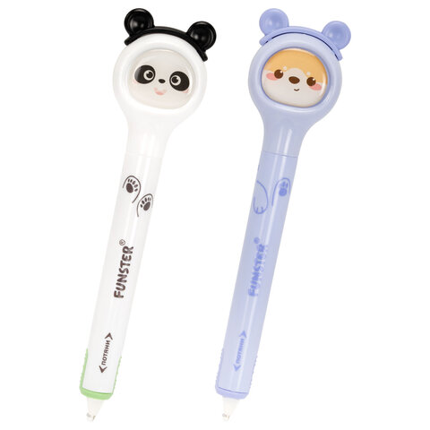 Корректирующая лента FUNSTER (ФАНСТЕР) "Милые зверята", 5 мм x 6 м, КОМПЛЕКТ из 2 шт., на блистере, 273983 - фото 1