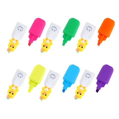 Набор текстовыделителей с топперами 6 ЦВЕТОВ НЕОН, "НЕЖНЫЕ ЦЫПЛЯТА", линия 1-4 мм, FUNSTER (ФАНСТЕР), 152648 - фото 9