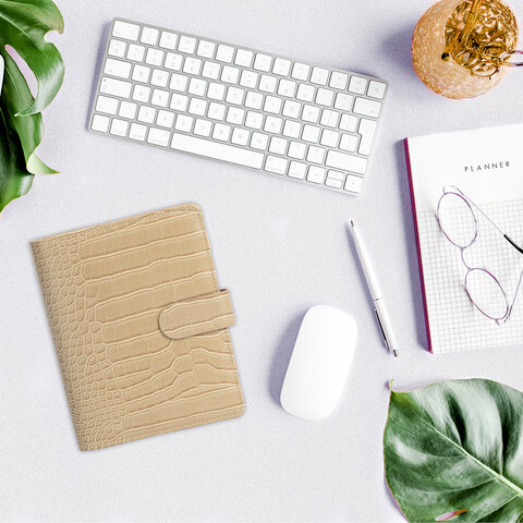 Ежедневник-органайзер недатированный B6 150x190 мм BRAUBERG "Comodo", под кожу, 160 л., бежевый, 116206 - фото 7