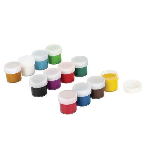 Гуашь ЮНЛАНДИЯ "ЮНЫЙ ВОЛШЕБНИК" NEW, 12 цветов по 20 мл, 192822 - фото 3